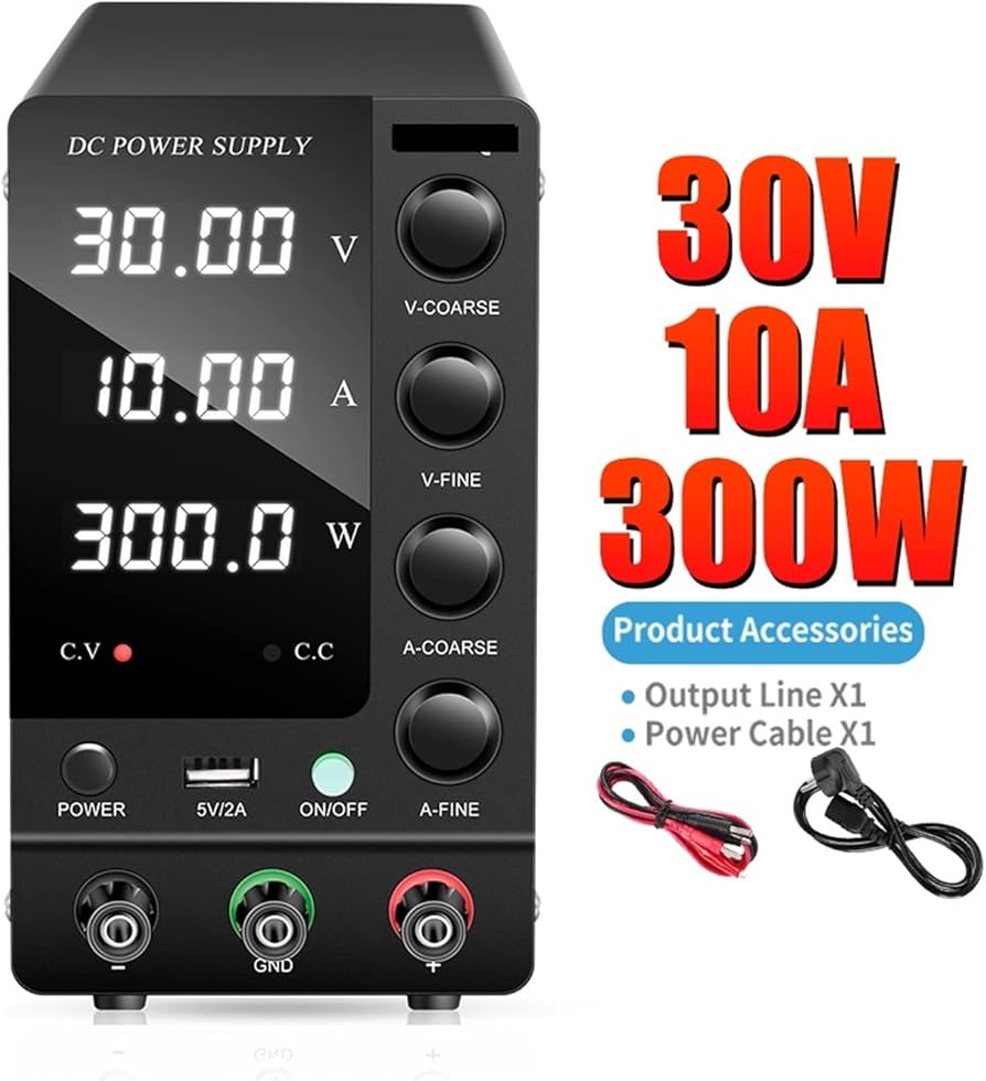 Amazon.co.jp: プログラマブルDC電源 30V 10A DC 電源調整可能な桁表示 Amazon.co.jp: プログラマブルDC電源 30V 10A DC 電源調整可能な桁表示